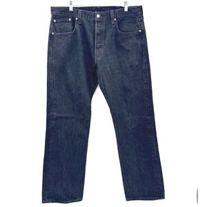 Levi's 501 501XX Jeans Dark Wash Straight Fit Button Fly Mens W38 L32